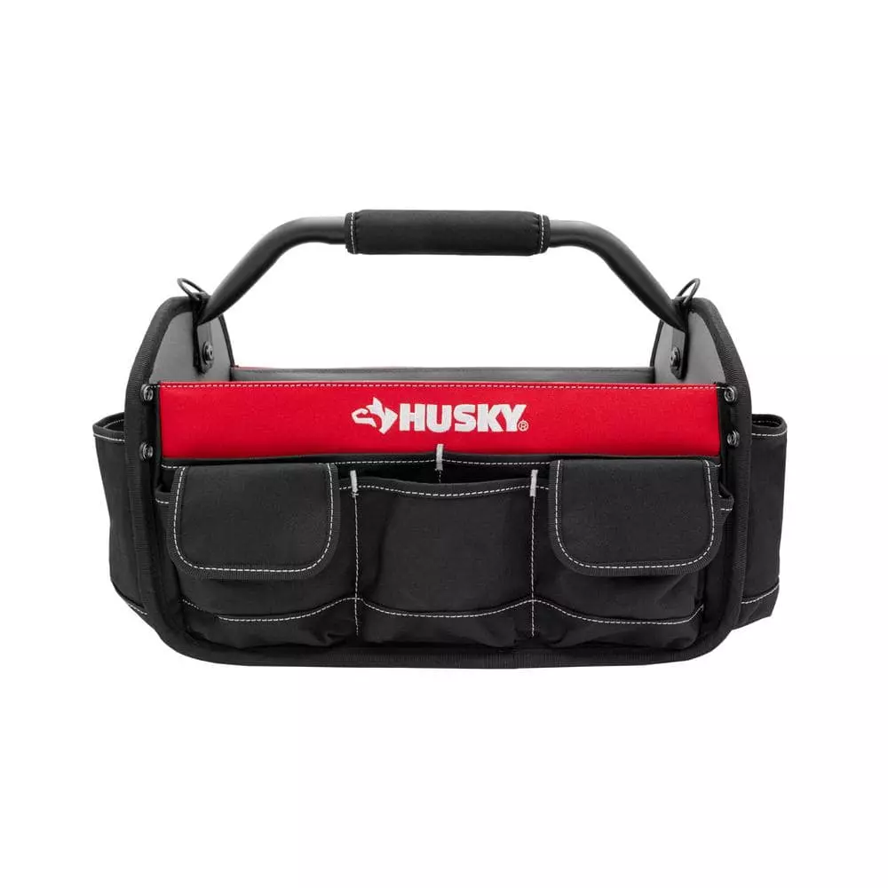 Husky 17 in. 18 Pocket Open Top Tool Bag 7 Husky 17 in. 18 Pocket Open Top Tool Bag - Image 5