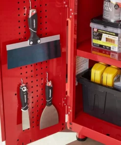 Husky Ready-to-Assemble 24-Gauge Steel 2-Door Garage Base Cabinet in Red (28 in. W x 32 in. H x 18 in. D) 20 Husky Ready-to-Assemble 24-Gauge Steel 2-Door Garage Base Cabinet in Red (28 in. W x 32 in. H x 18 in. D) -FixPro Store red husky free standing cabinets g2802br us 77 1000