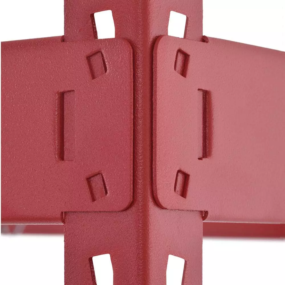 Husky 5-Tier Heavy Duty Boltless Steel Garage Storage Shelving Unit in Red (48 in. W x 78 in. H x 24 in. D) 13 Husky 5-Tier Heavy Duty Boltless Steel Garage Storage Shelving Unit in Red (48 in. W x 78 in. H x 24 in. D) - Image 11