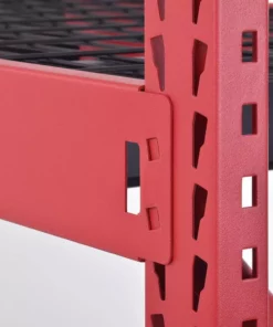 Husky 4-Tier Industrial Duty Steel Freestanding Garage Storage Shelving Unit in Red (77 in. W x 78 in. H x 24 in. D) -FixPro Store red husky freestanding shelving units n2w772478w4r 1f 1000