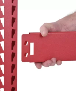 Husky 4-Tier Industrial Duty Steel Freestanding Garage Storage Shelving Unit in Red (77 in. W x 78 in. H x 24 in. D) -FixPro Store red husky freestanding shelving units n2w772478w4r 4f 1000