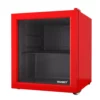 Husky 1.5 Cu. ft. 40-Can Glass Door Freestanding Countertop Quiet Mini Fridge with Reversible Door without Freezer (Red) -FixPro Store red husky mini fridges osfg010 rm 64 1000