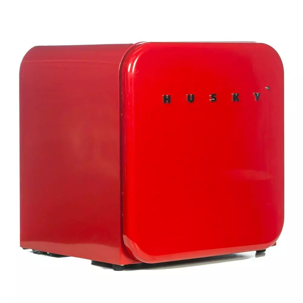 Husky 1.51 Cu. ft. 40-Can Retro Freestanding Quiet Compact Countertop Mini Fridge with Reversible Door without Freezer (Red) 10 Husky 1.51 Cu. ft. 40-Can Retro Freestanding Quiet Compact Countertop Mini Fridge with Reversible Door without Freezer (Red) - Image 9