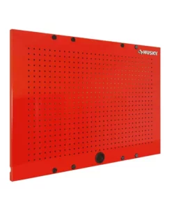 Husky 36 in. W x 26 in. H Steel Pegboard Set in Red for Ready-to-Assemble Steel Garage Storage System