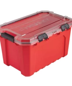 Husky 20-Gal. Professional Duty Waterproof Storage Container with Hinged Lid in Red 22 Husky 20-Gal. Professional Duty Waterproof Storage Container with Hinged Lid in Red -FixPro Store red husky storage bins 246842 76 1000