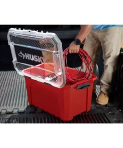 Husky 20-Gal. Professional Duty Waterproof Storage Container with Hinged Lid in Red 17 Husky 20-Gal. Professional Duty Waterproof Storage Container with Hinged Lid in Red -FixPro Store red husky storage bins 246842 c3 1000