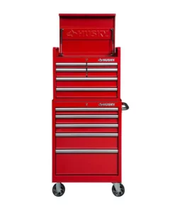 Husky 27 in. 11-Drawer Tool Chest and Cabinet Combo in Red -FixPro Store red husky tool chest combos 410 026 0111 4f 1000