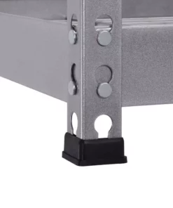 Husky 5-Tier Heavy Duty Steel Garage Storage Shelving Unit in Silver (48 in. W x 78 in. H x 24 in. D) -FixPro Store silver husky freestanding shelving units mr482478w5 76 1000