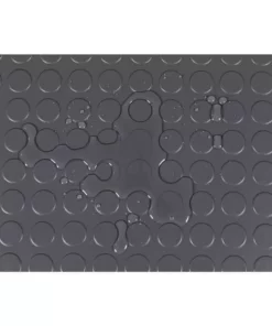 Husky 7.5 ft. x 17 ft. Coin Grey Universal Flooring -FixPro Store slate grey husky garage flooring rolls hk70cn717sgrhd 1f 1000