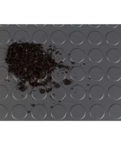 Husky 7.5 ft. x 17 ft. Coin Grey Universal Flooring -FixPro Store slate grey husky garage flooring rolls hk70cn717sgrhd 4f 1000