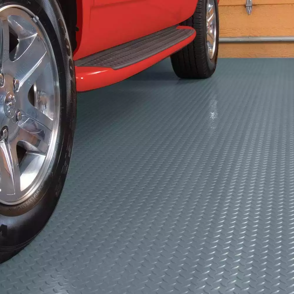 Husky 7.5 ft. x 17 ft. Diamond Grey Universal Flooring 4 Husky 7.5 ft. x 17 ft. Diamond Grey Universal Flooring - Image 2