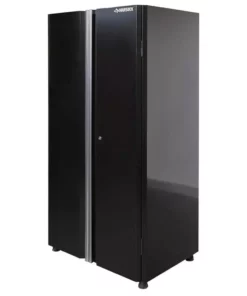 Husky Ready-to-Assemble 24-Gauge Steel Garage Gear Cabinet in Black (36 in. W x 72 in. H x 24 in. D)