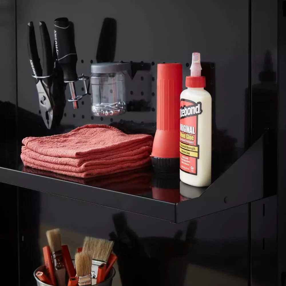 Husky 3-Piece Ready-to-Assemble Steel Garage Workstation in Black (26.6 in. W x 69.5 in. H x 19.5 in. D) 7 Husky 3-Piece Ready-to-Assemble Steel Garage Workstation in Black (26.6 in. W x 69.5 in. H x 19.5 in. D) - Image 5