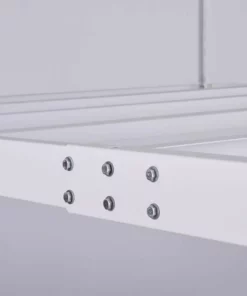 Husky Adjustable Height Overhead Ceiling Mount Garage Rack in White (42 in. H x 96 in. W x 32 in. D) -FixPro Store white husky overhead garage storage acr3296w p 1f 1000