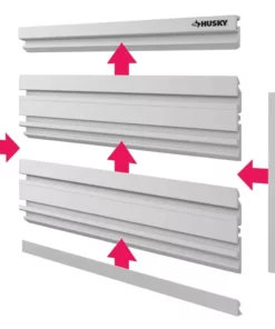 Husky Garage Slat Wall Starter Kit (8-Piece) -FixPro Store white husky slatwall panels 80235hwsk c3 1000