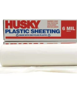 Husky 20 ft. x 100 ft. White 6 mil Plastic Sheeting