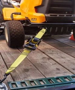 Husky 10 ft. x 1-7/8 in. 1000 lb. Commercial Retractable Ratchet -FixPro Store yellows golds husky ratchet straps 55565 1f 1000