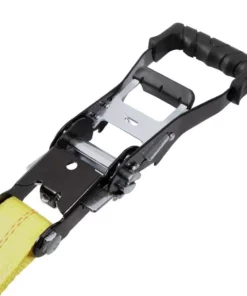 Husky 27 ft. x 2 in. Heavy-Duty Ratchet Tie-Down Strap with J Hook -FixPro Store yellows golds husky ratchet straps fh0843 1d 1000