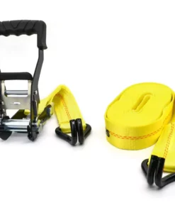 Husky 27 ft. x 2 in. Heavy-Duty Ratchet Tie-Down Strap with J Hook -FixPro Store yellows golds husky ratchet straps fh0843 40 1000