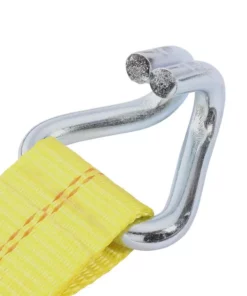 Husky 27 ft. x 2 in. Heavy-Duty Ratchet Tie-Down Strap with J Hook -FixPro Store yellows golds husky ratchet straps fh0843 66 1000