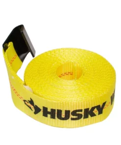Husky 2 in. x 27 ft. Heavy-Duty Ratchet Tie-Down Strap with Flat Hooks -FixPro Store yellows golds husky ratchet straps fh0850 4f 1000